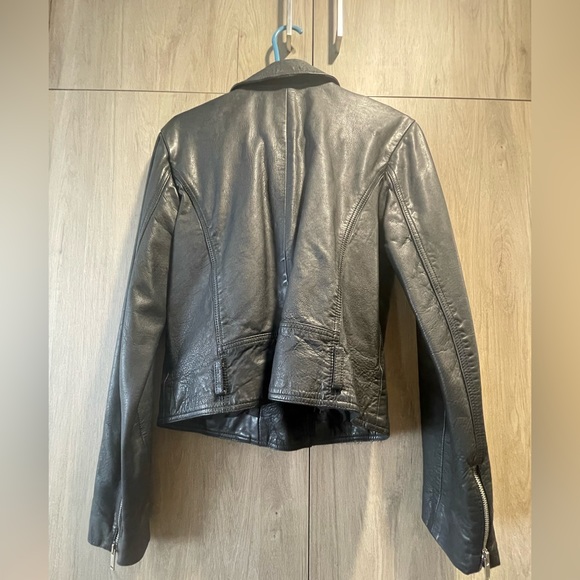 Genuine leather biker jacket - Picture 2 of 6